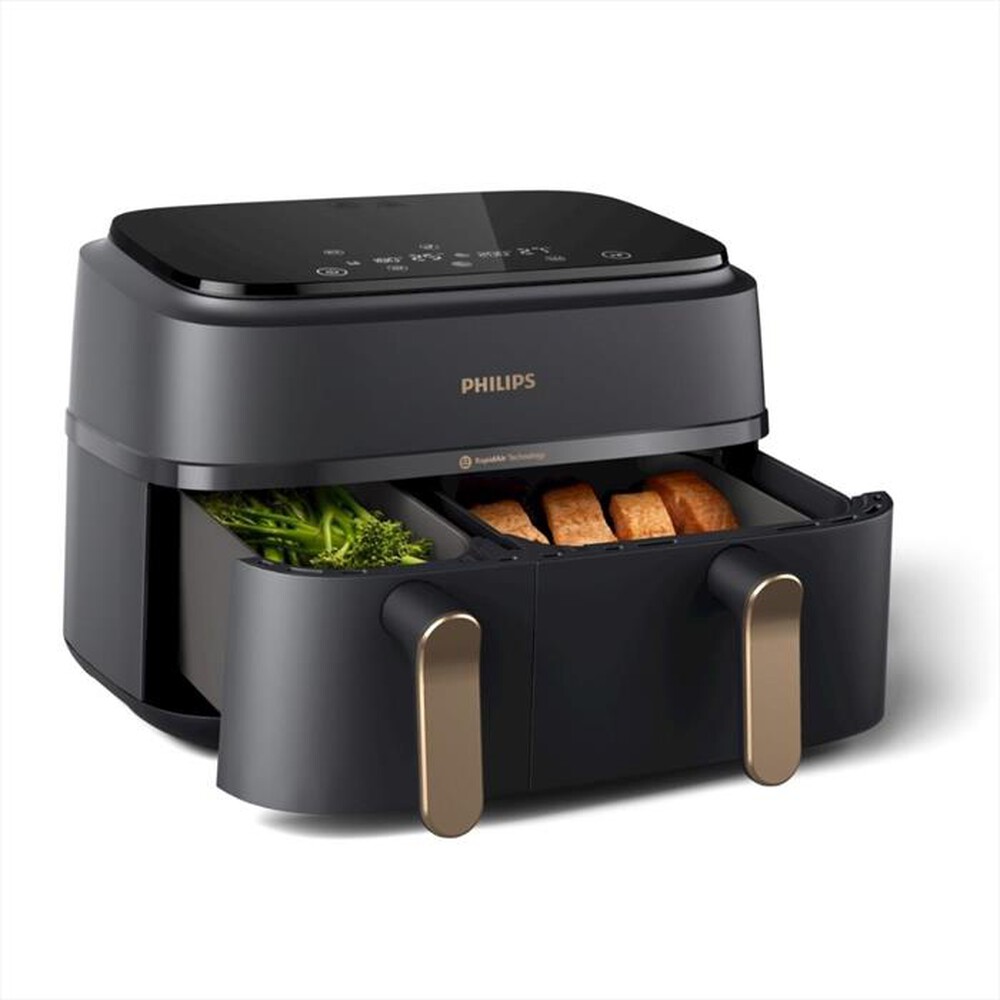 "PHILIPS - Friggitrice AIRFRYER SERIE 3000 DA 9L NA352/00-Nero/Oro"