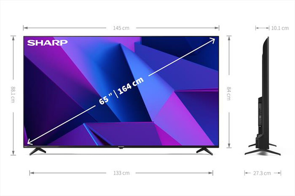 "SHARP - Smart TV LED UHD 4K 65\" 65FN7E-Nero"
