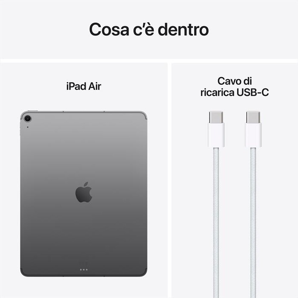 Immagine del prodotto APPLE - iPad Air 13" Wi-Fi + Cellular 512GB (2025)-Grigio siderale