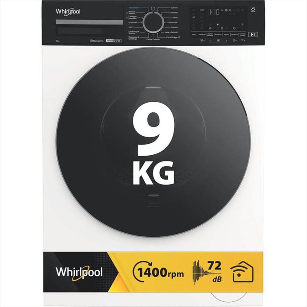 Immagine del prodotto WHIRLPOOL - Lavatrice WPM99WADSIT 9Kg Classe A-Bianco