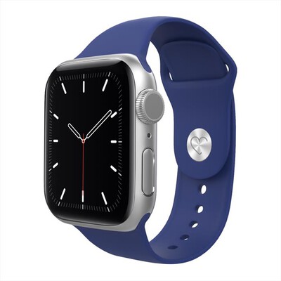 EVA FRUIT - CINTURINO SILICONE PER APPLE WATCH CHIUS BOTTONE-blu