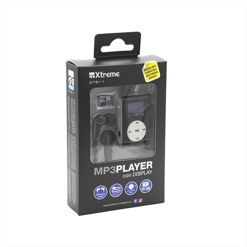 Immagine del prodotto XTREME - 27611 -  Lettore file Audio-NERO