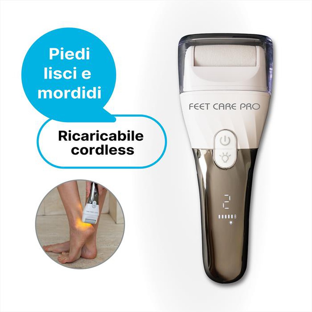 Immagine del prodotto MACOM - Pedicure elettrico ricaricabile FEET CARE PRO-bianco