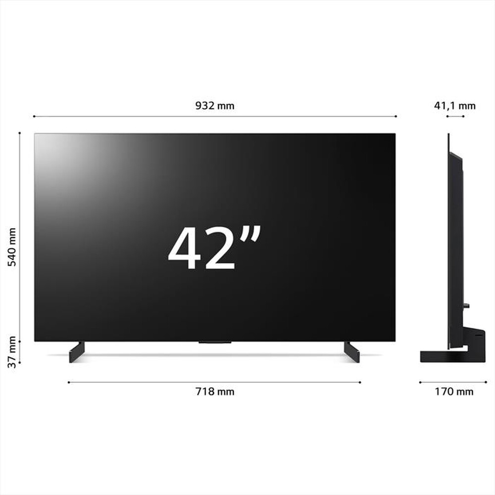 "LG - Smart TV OLED UHD 4K 42\" OLED42C34LA-Argento"