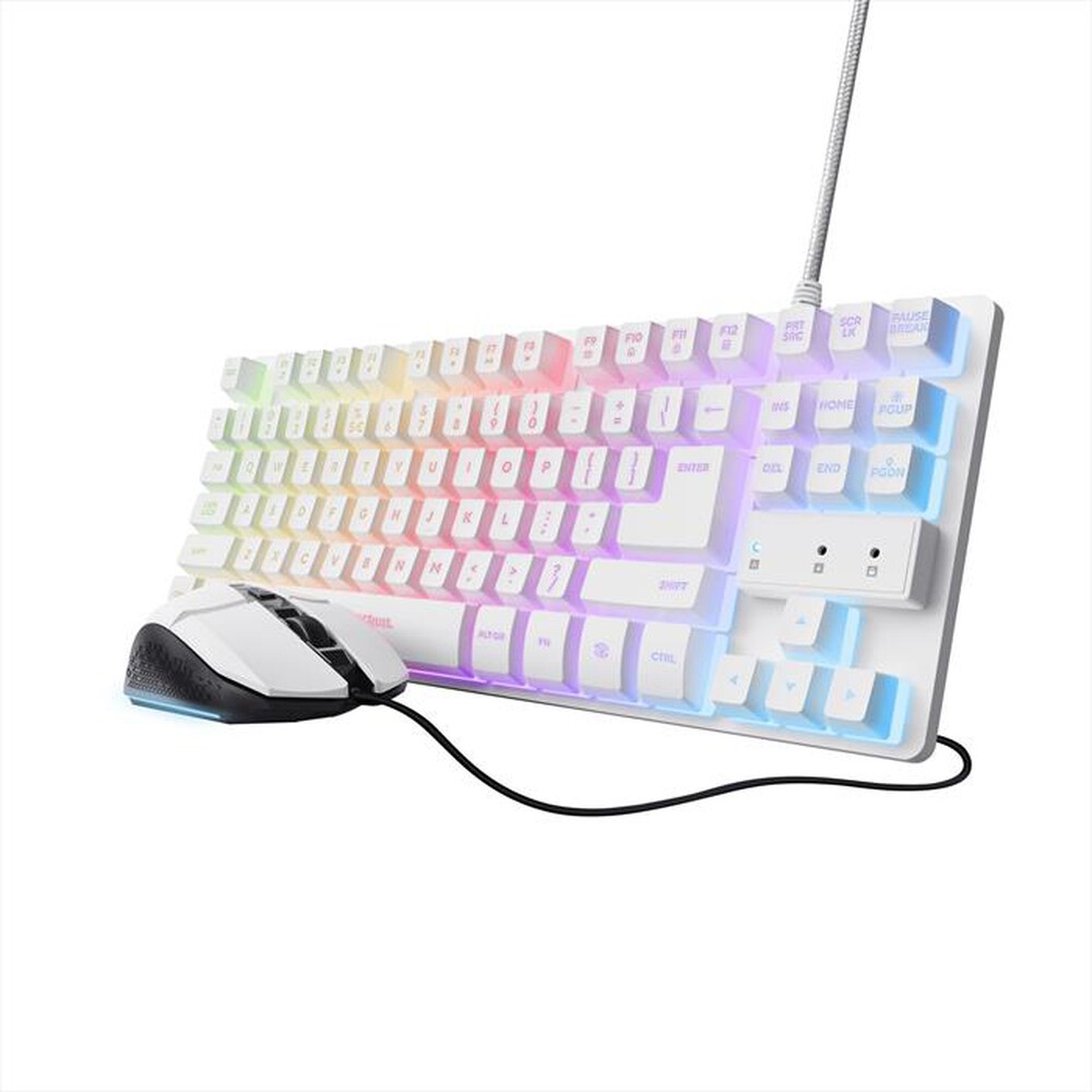 Immagine del prodotto TRUST - Tastiera e mouse gaming GXT798W 2-IN-1 SET-White