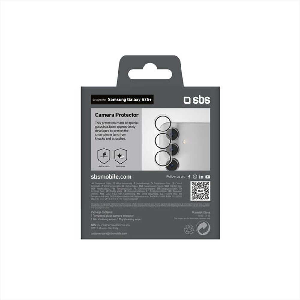 Immagine del prodotto SBS - Camera lens Samsung Galaxy S25+ TECAMGLSAS25P-Trasparente