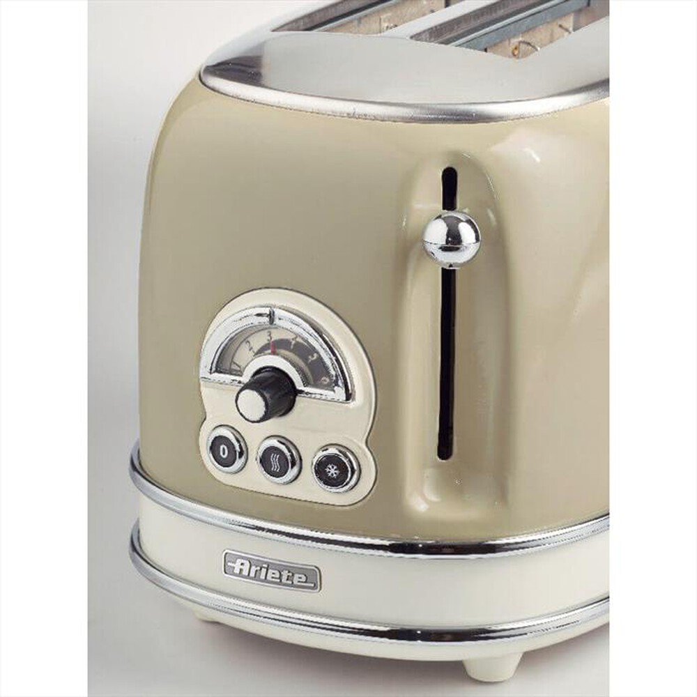 "ARIETE - 155 Tostapane 2 Fette con Pinze Vintage-beige"