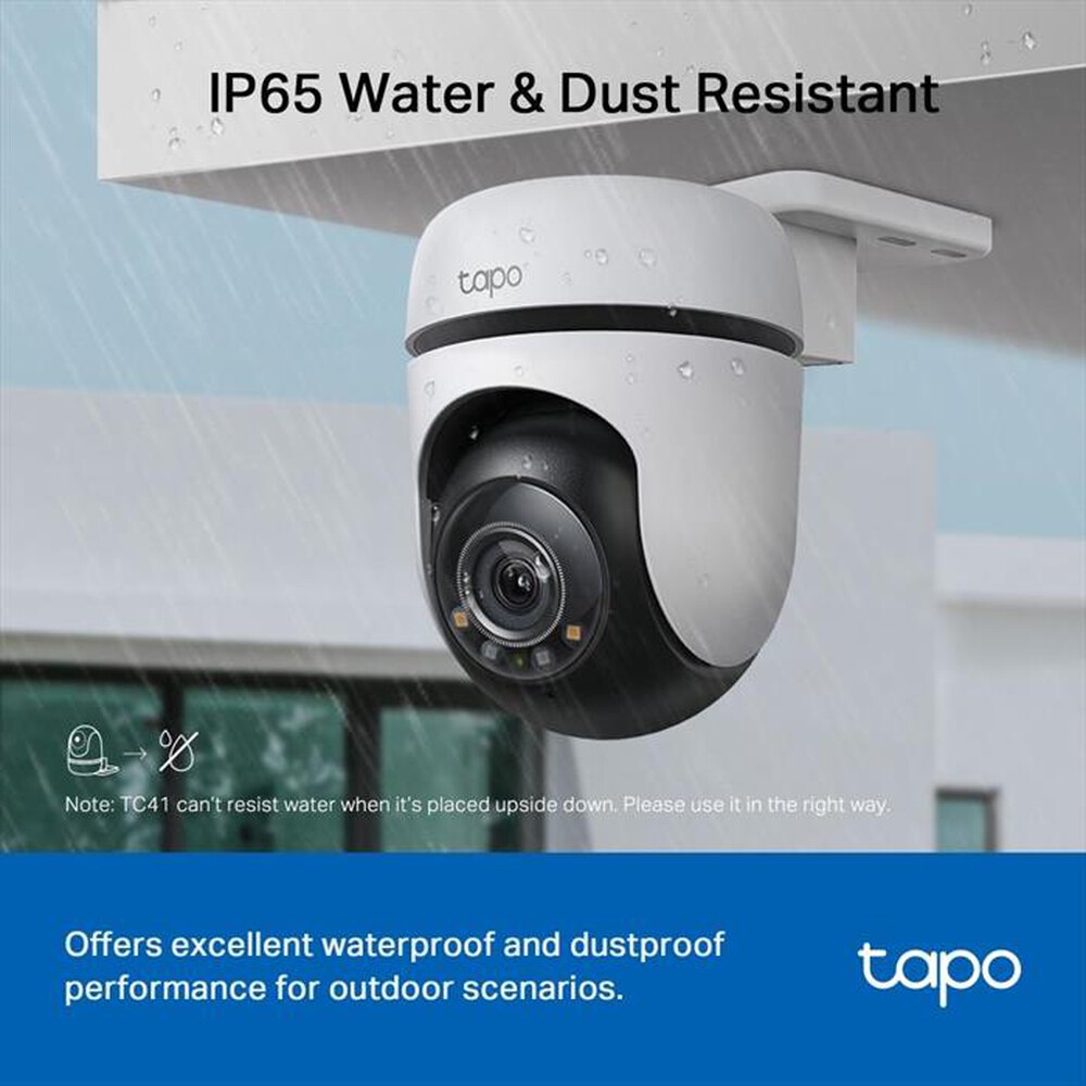 "TP-LINK - Telecamera TC41 OUTDOOR PAN/TILT SECURITY WI-FI 2K"