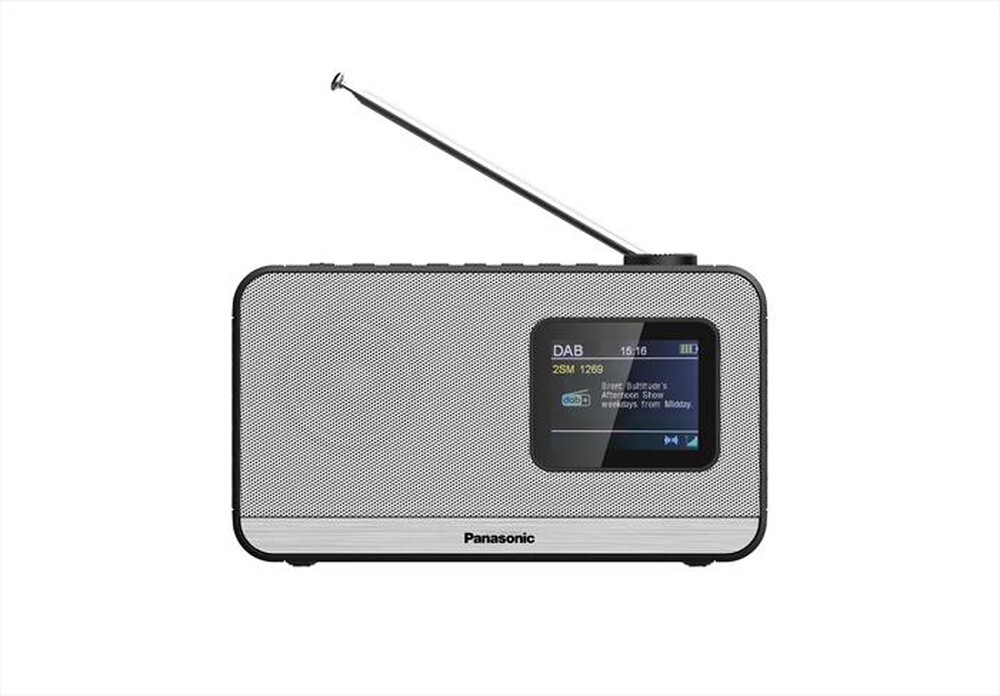 Immagine del prodotto PANASONIC - Radio Portatile FM/DAB+, Bluetooth RF-D15-SIlver/Nero