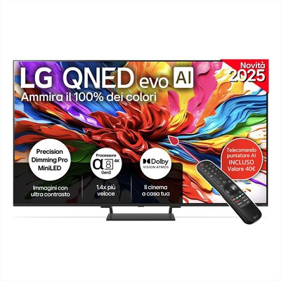 LG - Smart TV MINI LED UHD 4K 65" EVO AI 65QNED93A6A-Black