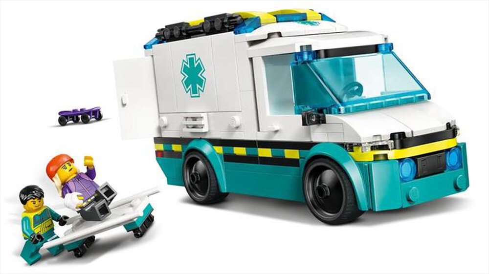 "LEGO - CITY Ambulanza di emergenza - 60451-Multicolore"
