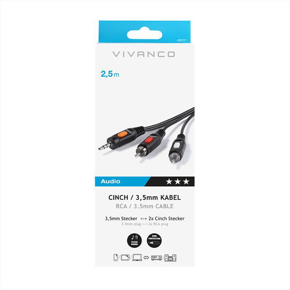 Immagine del prodotto SBS - Audio connection 2.5m-Nero