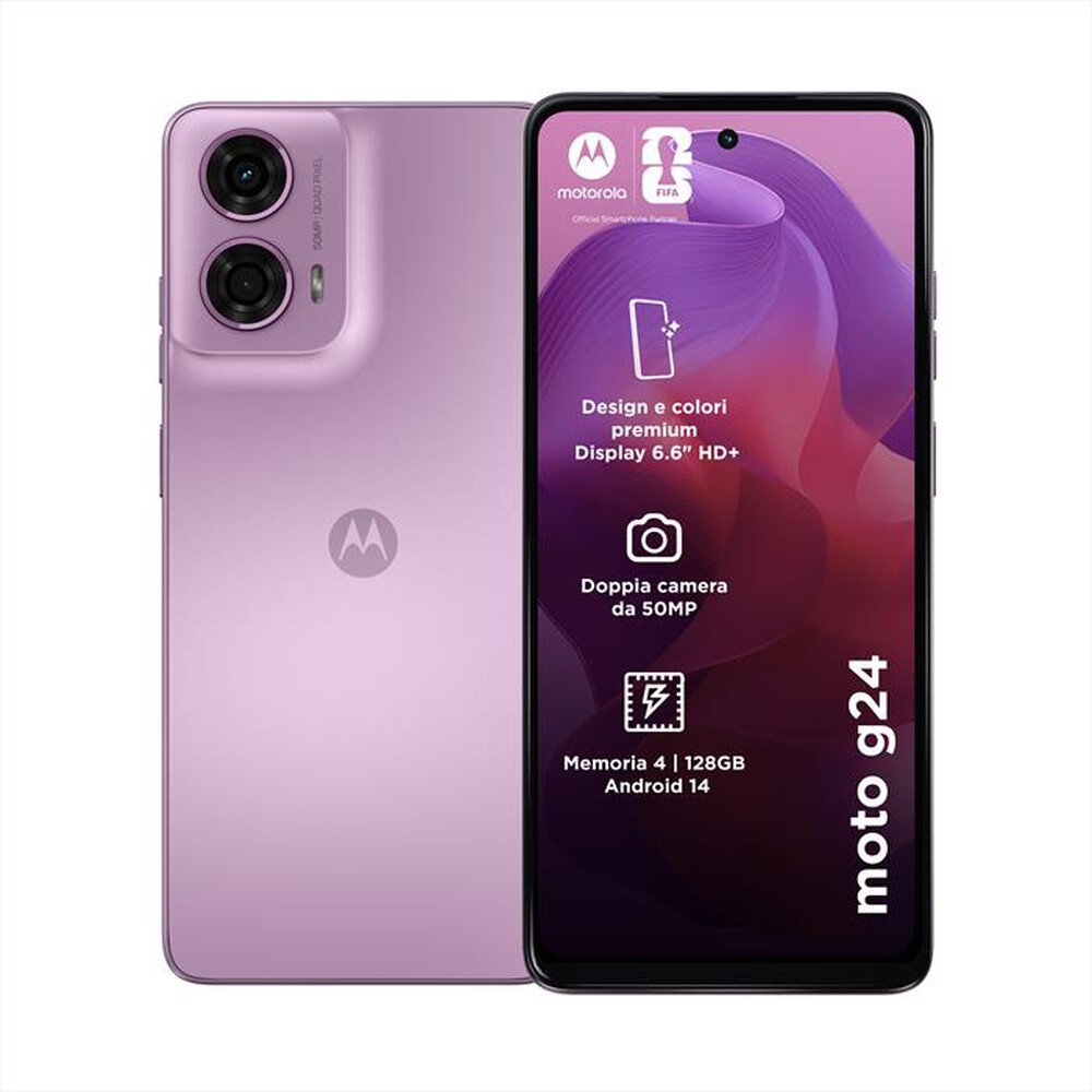 Immagine del prodotto MOTOROLA - Smartphone MOTO G24 4/128GB-Pink Lavander