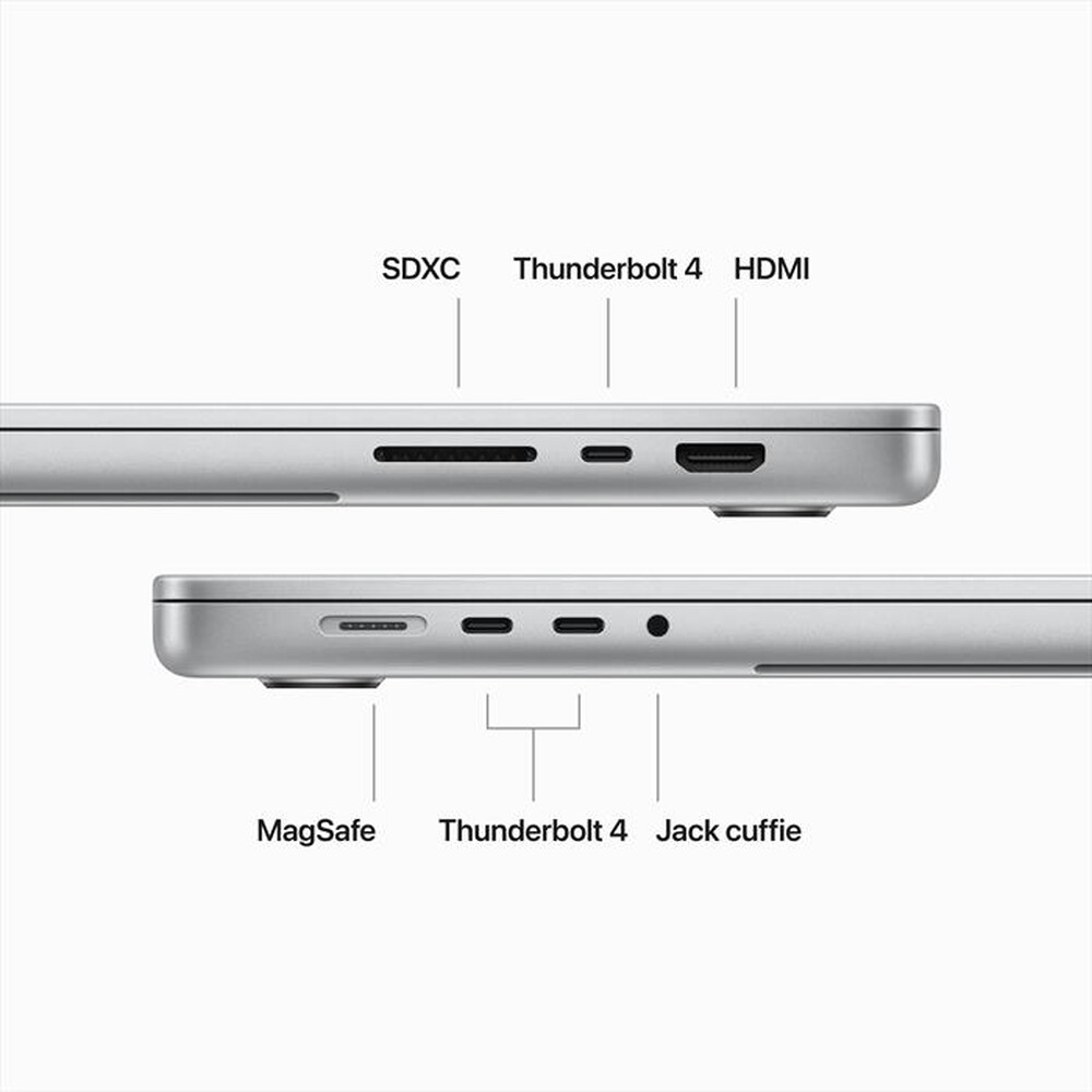 "APPLE - MACBOOK PRO 16'' M3 PRO CORE 12 CPU 18 GPU 18GB-Argento"