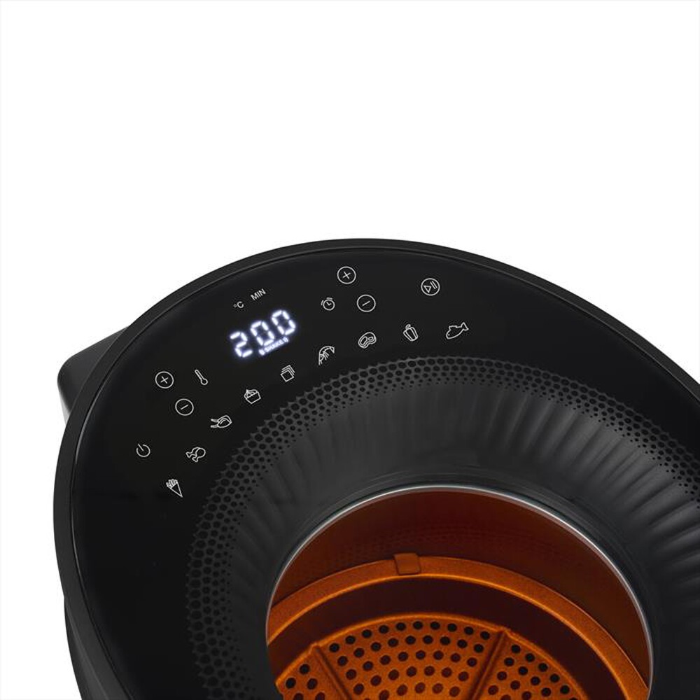 "PRINCESS - Friggitrice ad aria CYCLONIC VISION AIRFRYER 5 L-Nero / Plastica"