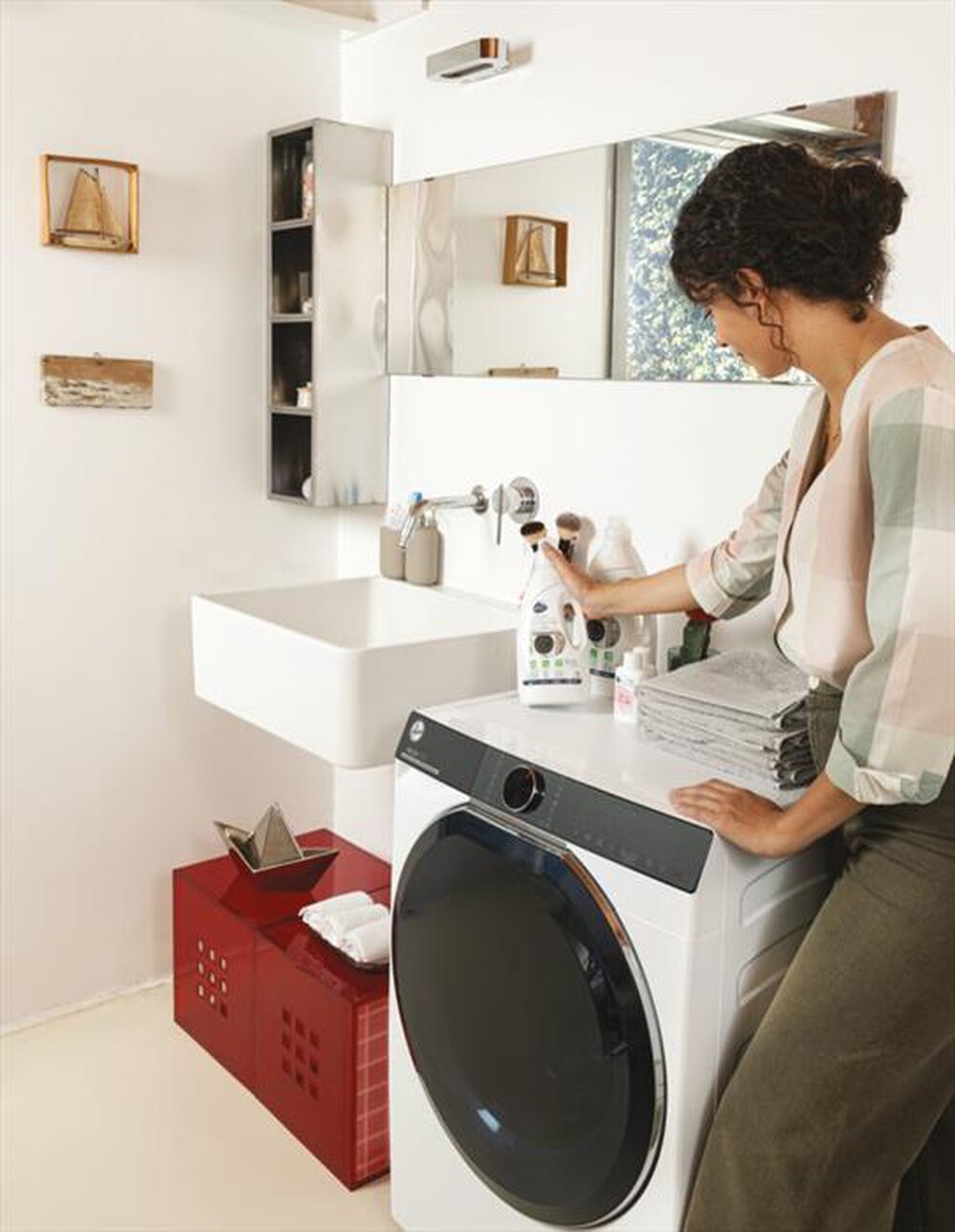 "HOOVER - Lavatrice H7W449AMBC 9 Kg Classe A-Bianco"