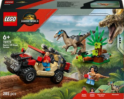 LEGO - JURASSIC WORLD Fuga da Raptor su fuoristrada 76972