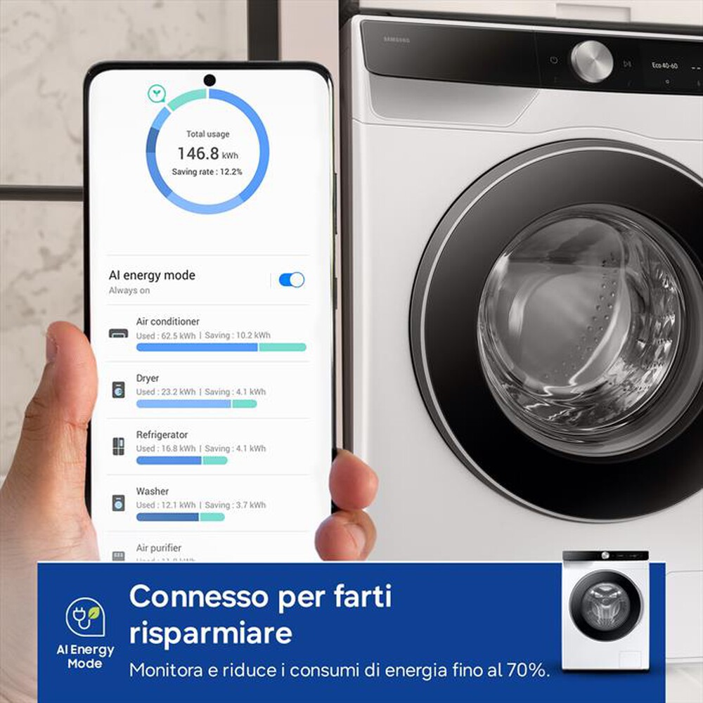 Immagine del prodotto SAMSUNG - Lavatrice WW11DG6B85LKU3 11 Kg Classe A-bianco