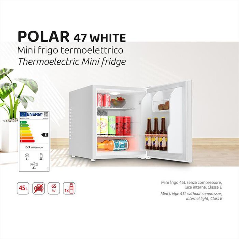 Immagine del prodotto MELCHIONI FAMILY - Frigorifero 1 porta POLAR 47 Classe E 47l-bianco