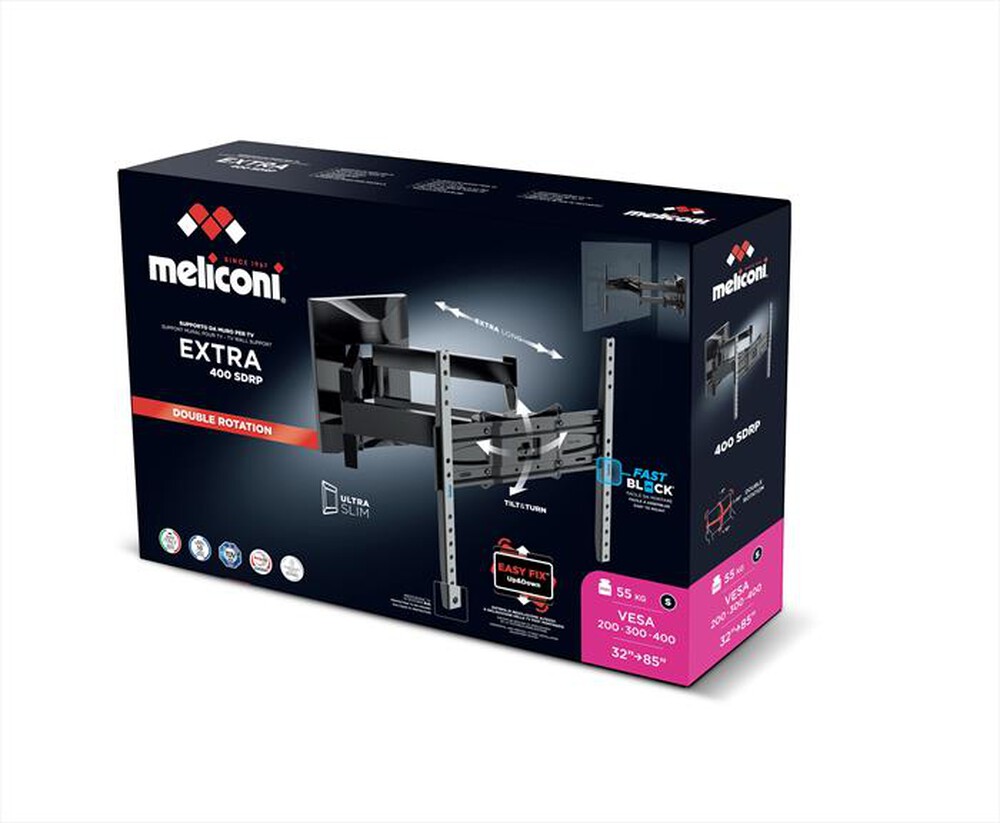 "MELICONI - Supporto TV EXTRA 400SDRP PLUS-Nero"