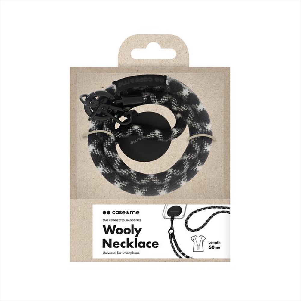 "CASEME - Laccio da collo CMWINTERNECKLACEK-Nero"