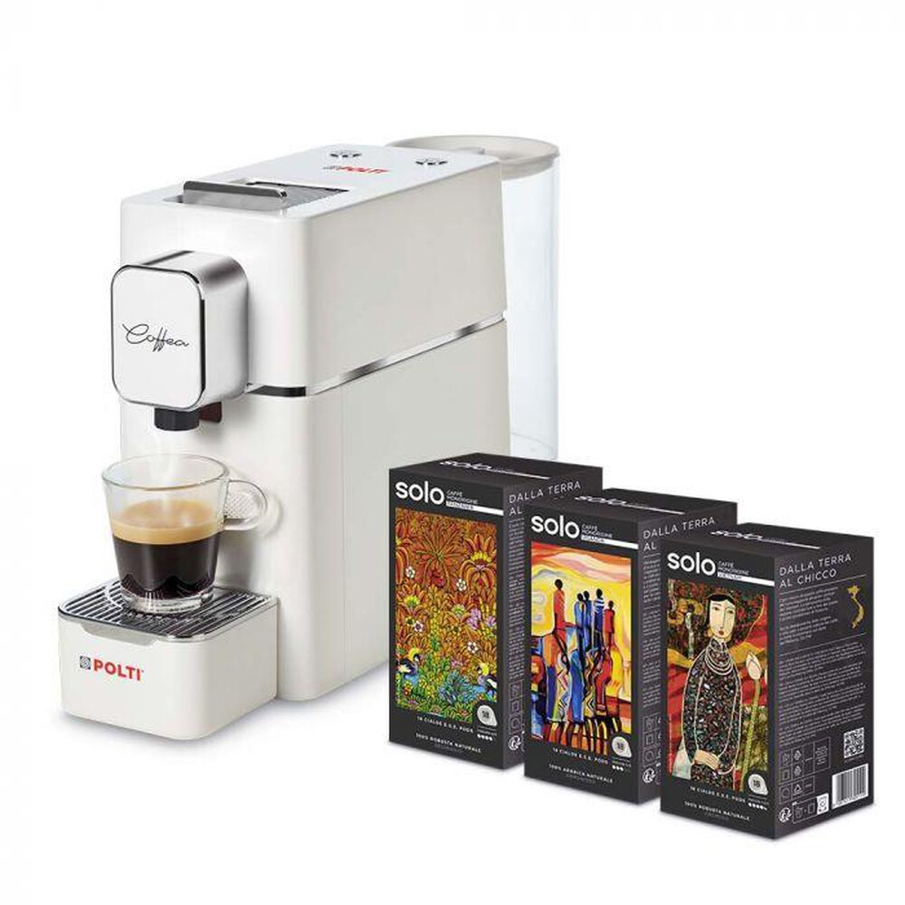 Immagine del prodotto POLTI - Macchina da caff&eacute; cialde ESE COFFEA S15W+54 cialde-Bianco