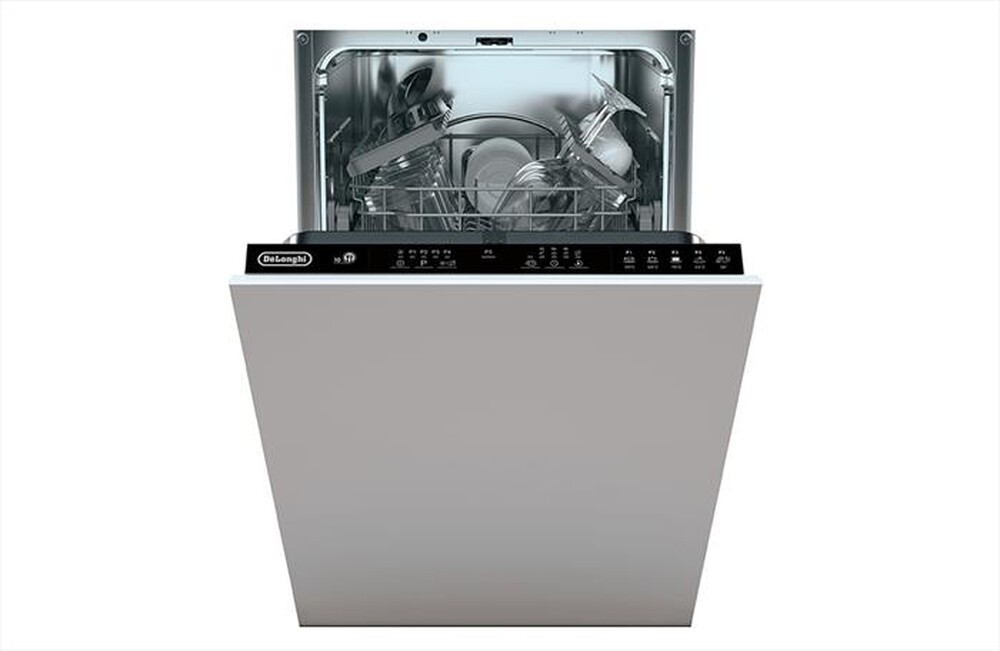 "DE LONGHI - Lavastoviglie L45P52E Classe E 10 coperti-Inox"