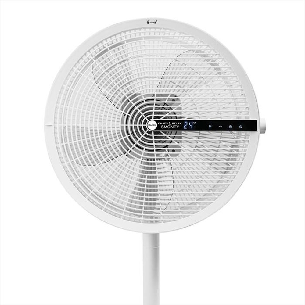 "MACOM - Ventilatore a piantana SMONTY-bianco"