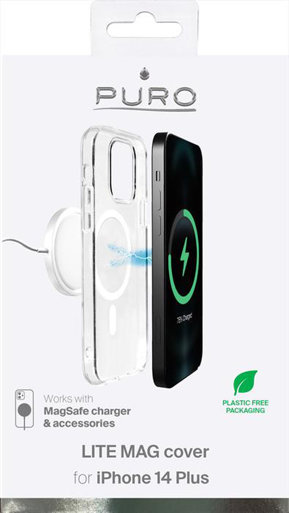 Immagine del prodotto PURO - Cover LITE MAG IPC1467LITEMAGTR per iPhone 14 Plus-Trasparente