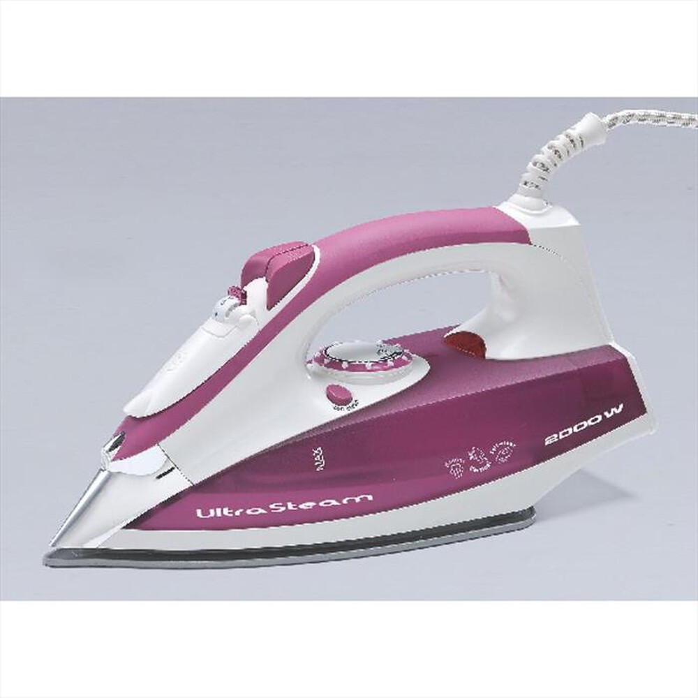 "ARIETE - 6215 Steam Iron 2200W-Bianco/Fucsia"