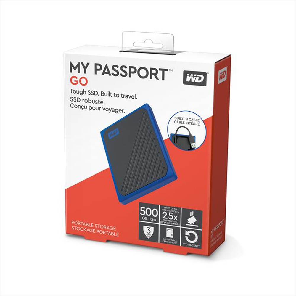 "WD - My Passport Go-Blu"