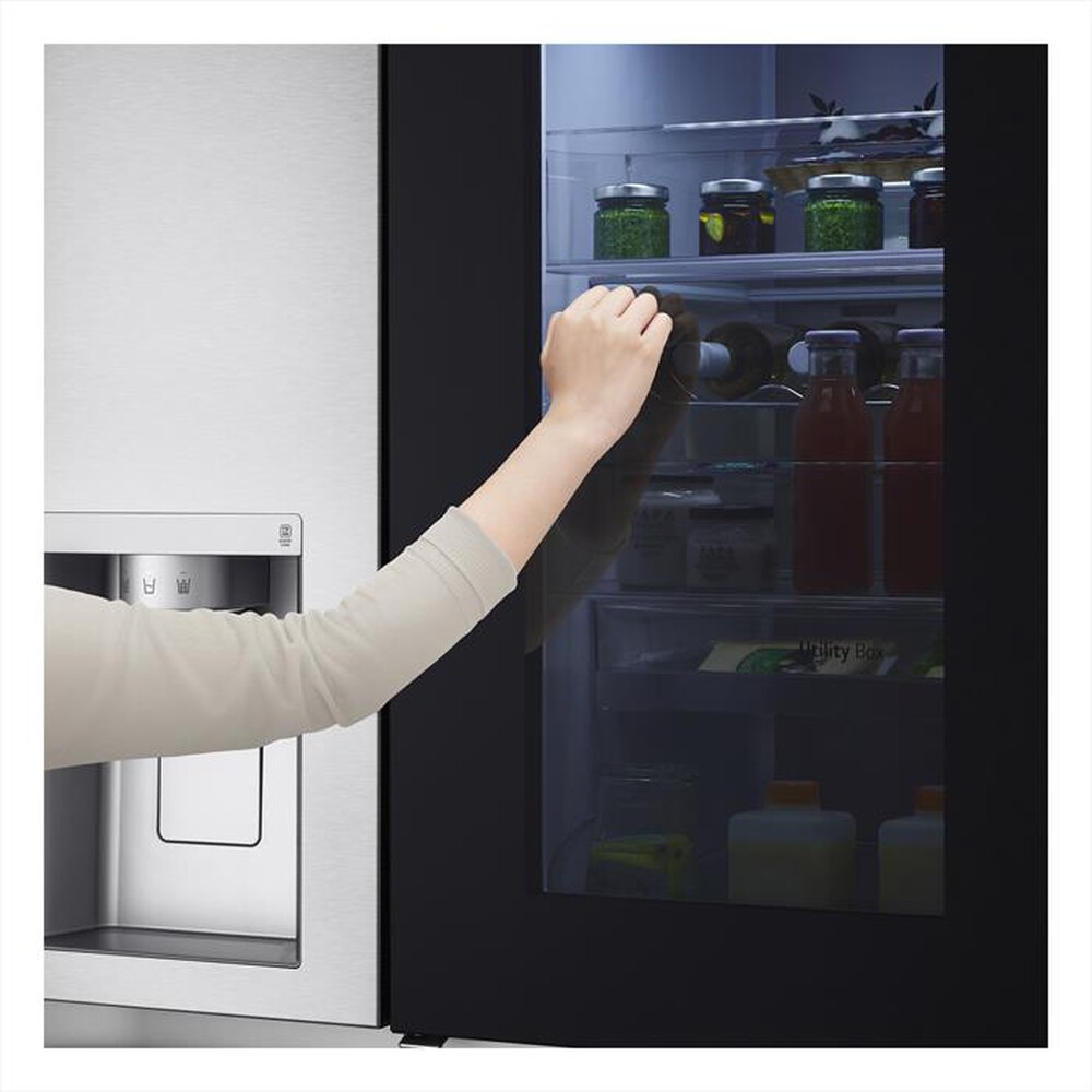 "LG - Frigorifero side by side GSXV91BSAF Classe F 635lt-Noble Steel"