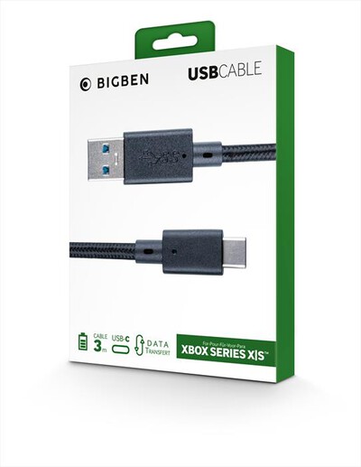 BIG BEN - CAVO RICARICA CONTROLLER SERIE X/S USB-C 3M-Nero