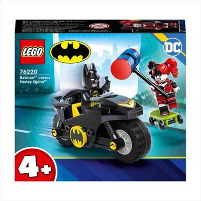 LEGO - SUPERHEROES BATMAN CONTRO HARLEY QUINN - 76220-Multicolore