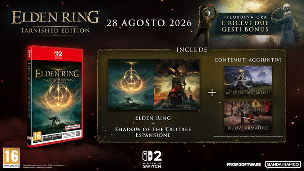 Immagine del prodotto NAMCO - ELDEN RING TARNISHED EDITION NSW2