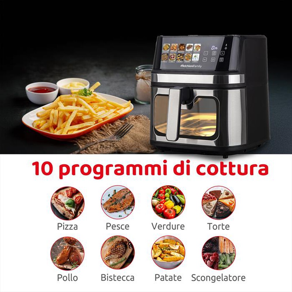 Immagine del prodotto MELCHIONI FAMILY - Friggitrice ad aria GAIA PLUS-Nero /Plastica