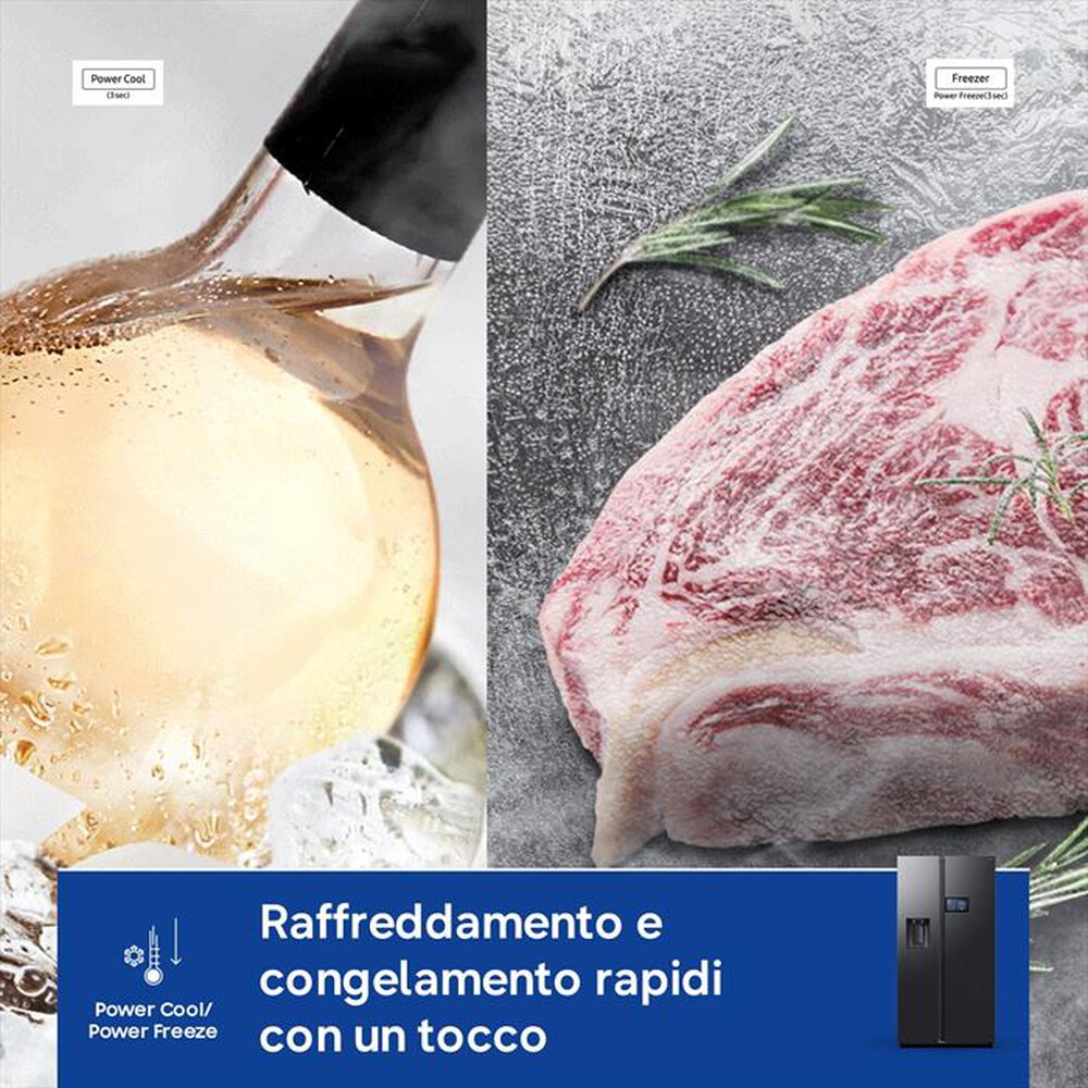 Immagine del prodotto SAMSUNG - Frigorifero side by side RS90F64EDFEF 614L ClasseD-Antracite