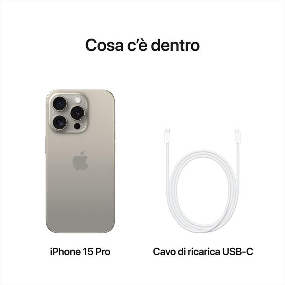 Immagine del prodotto APPLE - iPhone 15 Pro 1TB-Titanio Naturale