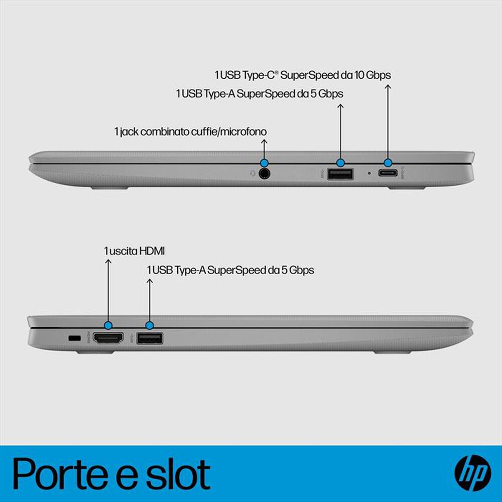 Immagine del prodotto HP - Notebook CHROMEBOOK 14A-NE1000NL 4GB+64GB eMMC-Modern Grey