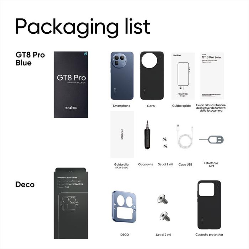 Immagine del prodotto REALME - Smartphone GT8 PRO Gift Box (512GB 16GB)-DIARY WHITE