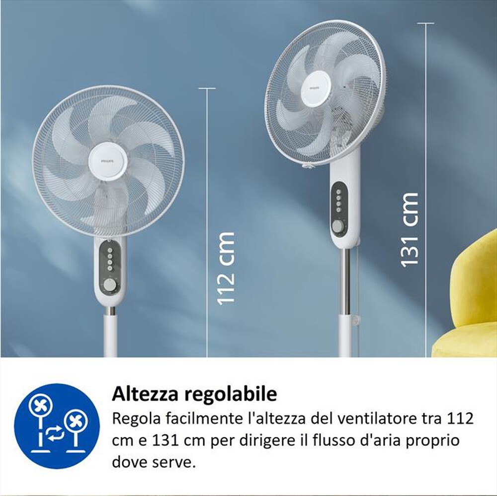 Immagine del prodotto PHILIPS - Ventilatore a piantana SERIE 1000 CX1220/00-Bianco