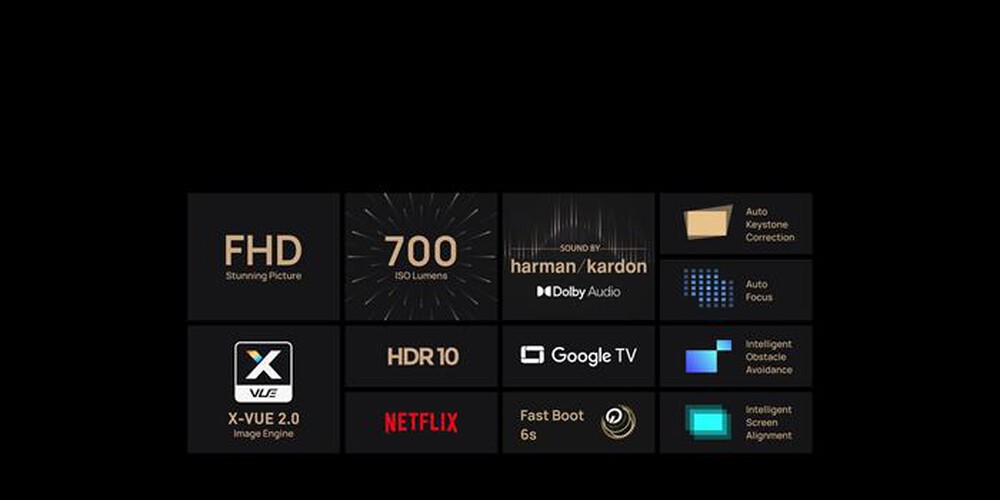 Immagine del prodotto XGIMI - Videoproiettore portatile SMARTHALO + GTV-Grigio