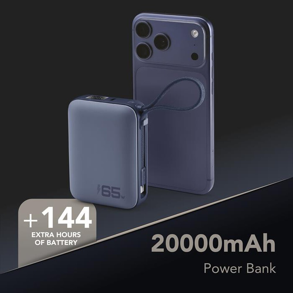 Immagine del prodotto CELLULARLINE - Power bank POCKET 20000 MAH 65W PORTA USB-C-Blu