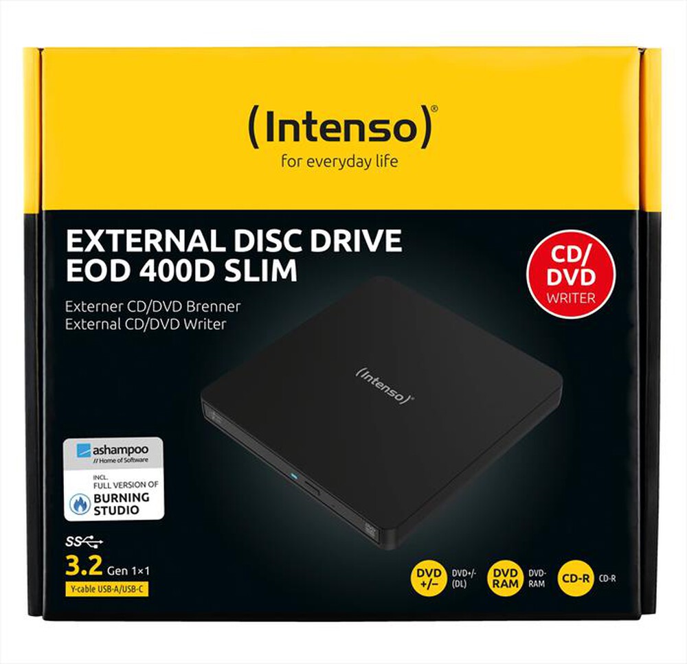 Immagine del prodotto INTENSO - MASTERIZZATORE CD/DVD EOD 400D-NERO