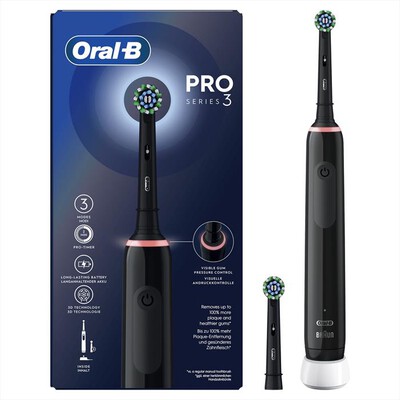 ORAL-B - Spazzolino elettrico PRO3 3000-Nero