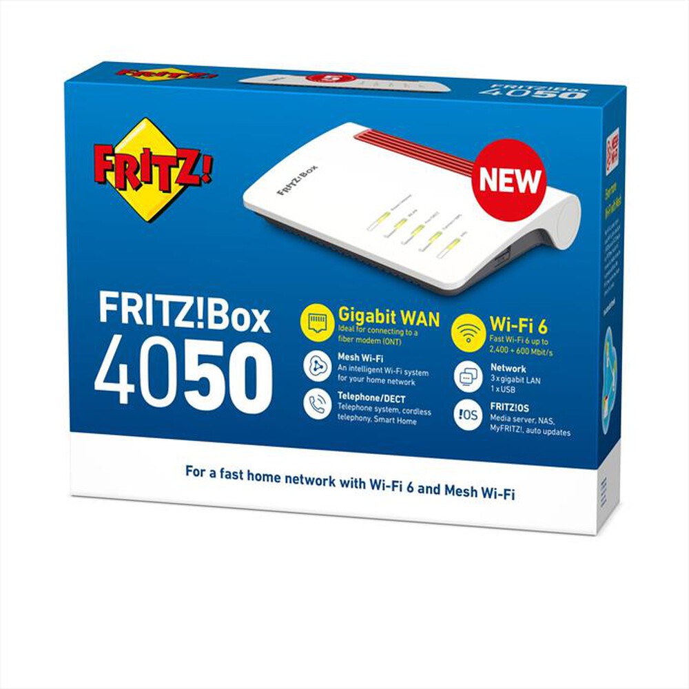 "FRITZ! - Router BOX 4050-Bianco/Rosso"