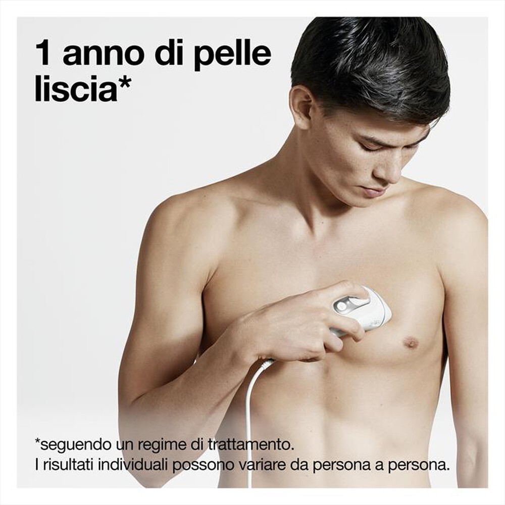 "BRAUN - LUCE PULSATA PL5145-BIANCO/ARGENTO"