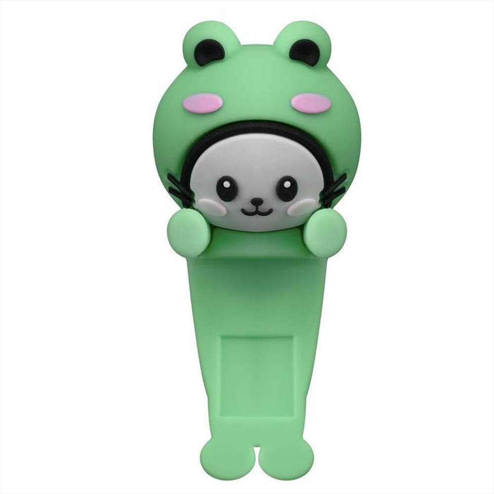 Immagine del prodotto CELLULARLINE - Mini figura adesiva in PVC a forma di rana-Verde, Grigio