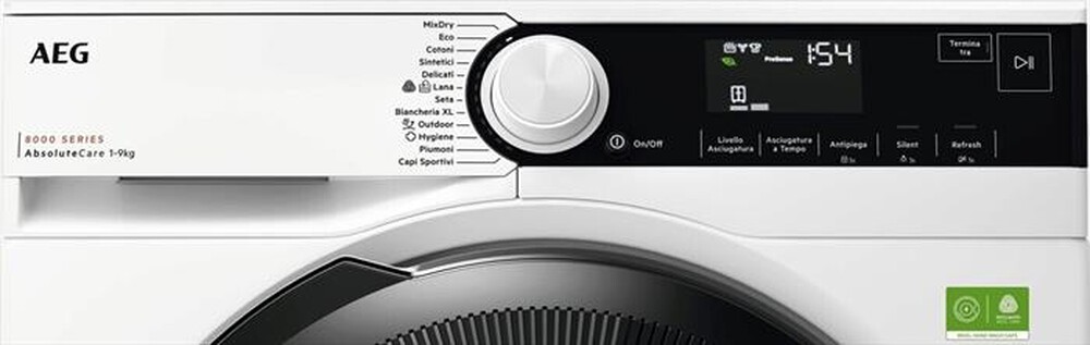 Immagine del prodotto AEG - Asciugatrice TR8HD9B 9Kg Classe B-Bianco