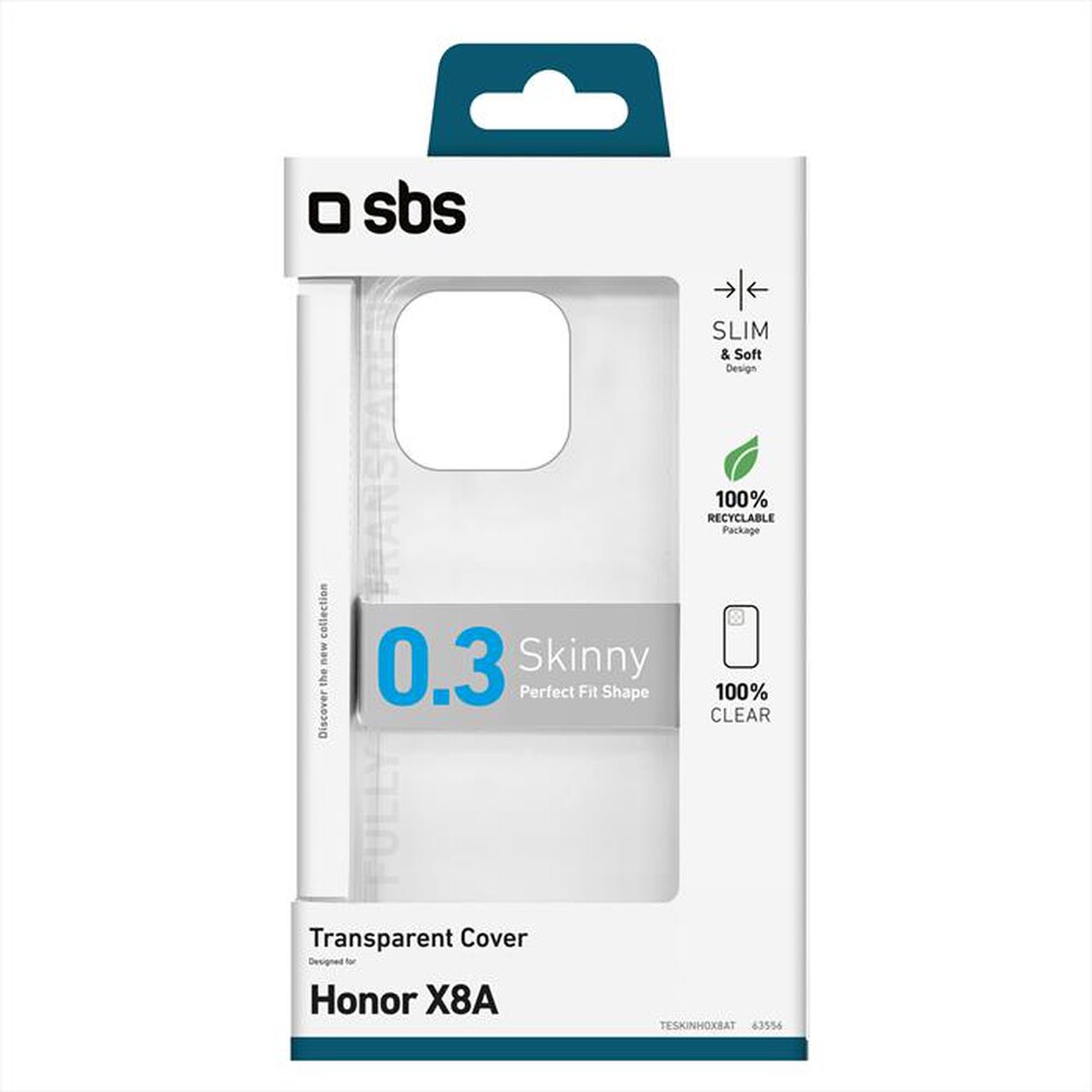 "SBS - Cover skinny TESKINHOX8AT per Honor X8A-Trasparente"